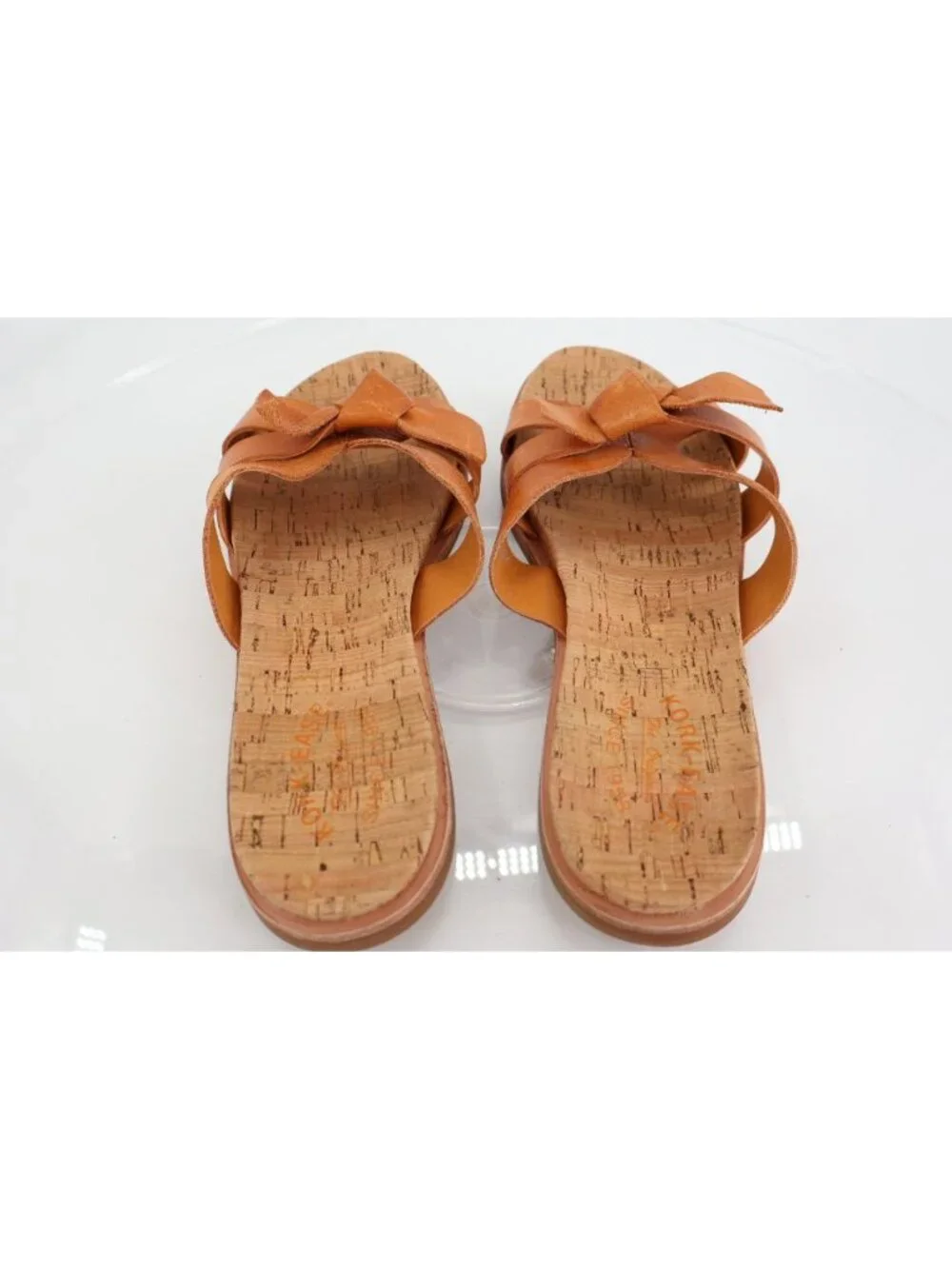 Kork-Ease Womens Shoes Kork Ease Brigit Light Orange Leather Sandal Size 11M